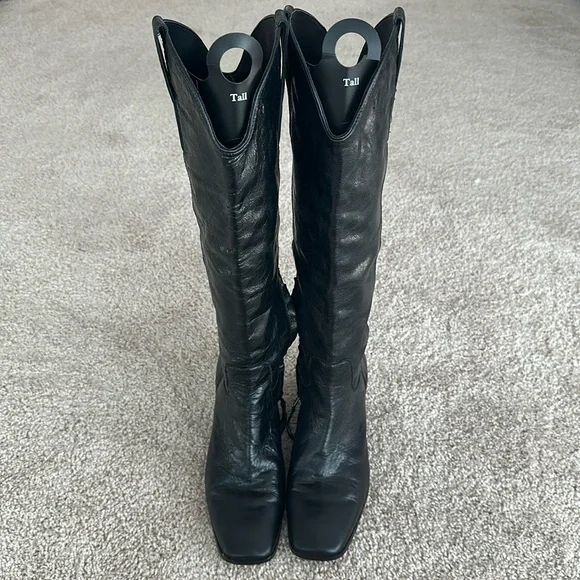 Sam Edelman Women's Britten Western Square Toe Boot Black Women’s Size 8.5 - Picture 3 of 9